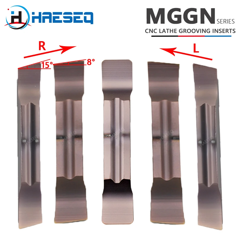 MGGN Metal Lathe Slotting Inserts MGGN150 MGGN200 MGGN250 MGGN300 MGGN400 MGGN500 R L Herramientas Torno Metal Grooving Blades