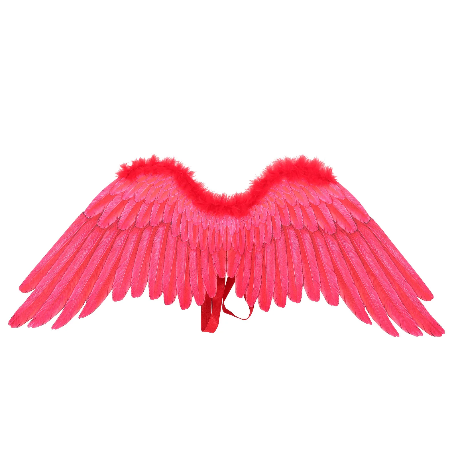 

Kids Costumes Wing Prop Cupid Halloween Performing Performance Red Cosplay Backside Miss