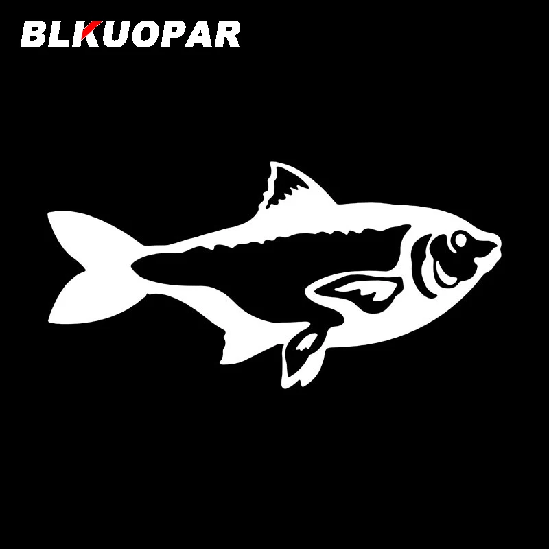 BLKUOPAR Fish Pattern Car Stickers Waterproof Sunscreen Die Cut Decal Personality Creative Air Conditioner RV Vinyl Car Wrap