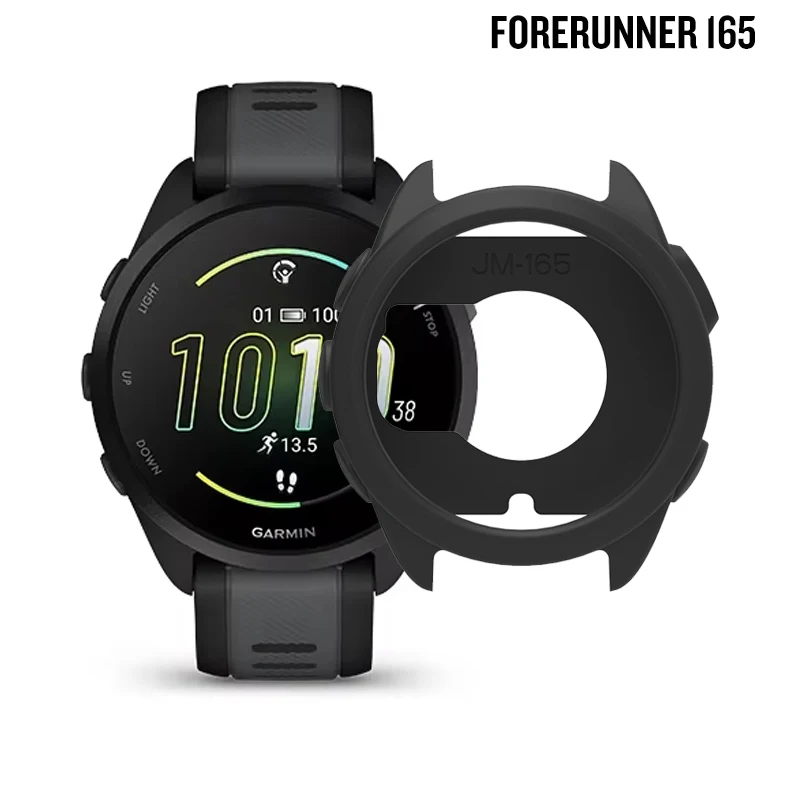 Watch Case for Garmin Forerunner 165 Smartwatch Protective Shell cover Soft Silicone Screen Protector Case Cover Accessories