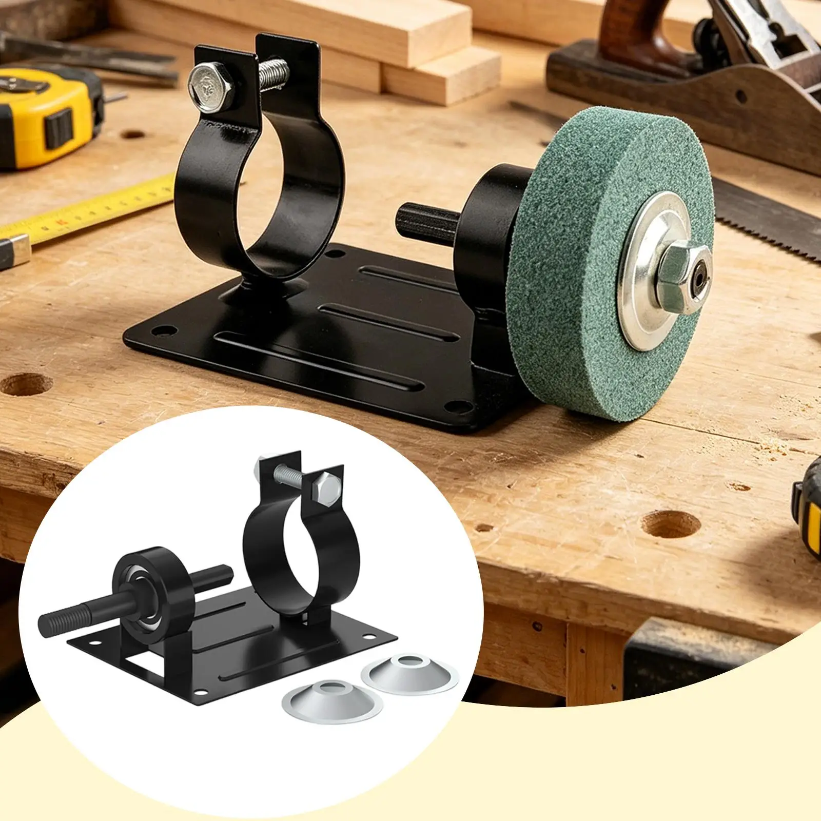 Drill Cutting Stand Holder, 11x8.8cm Durability for Home, DIY , Converter Convenient Easily Install Accessory