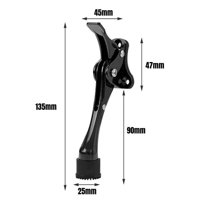 سدادة باب من سبائك الزنك شديدة التحمل مع طرف مطاطي غير قابل للانزلاق وأجهزة حماية جدارية مخفية #4