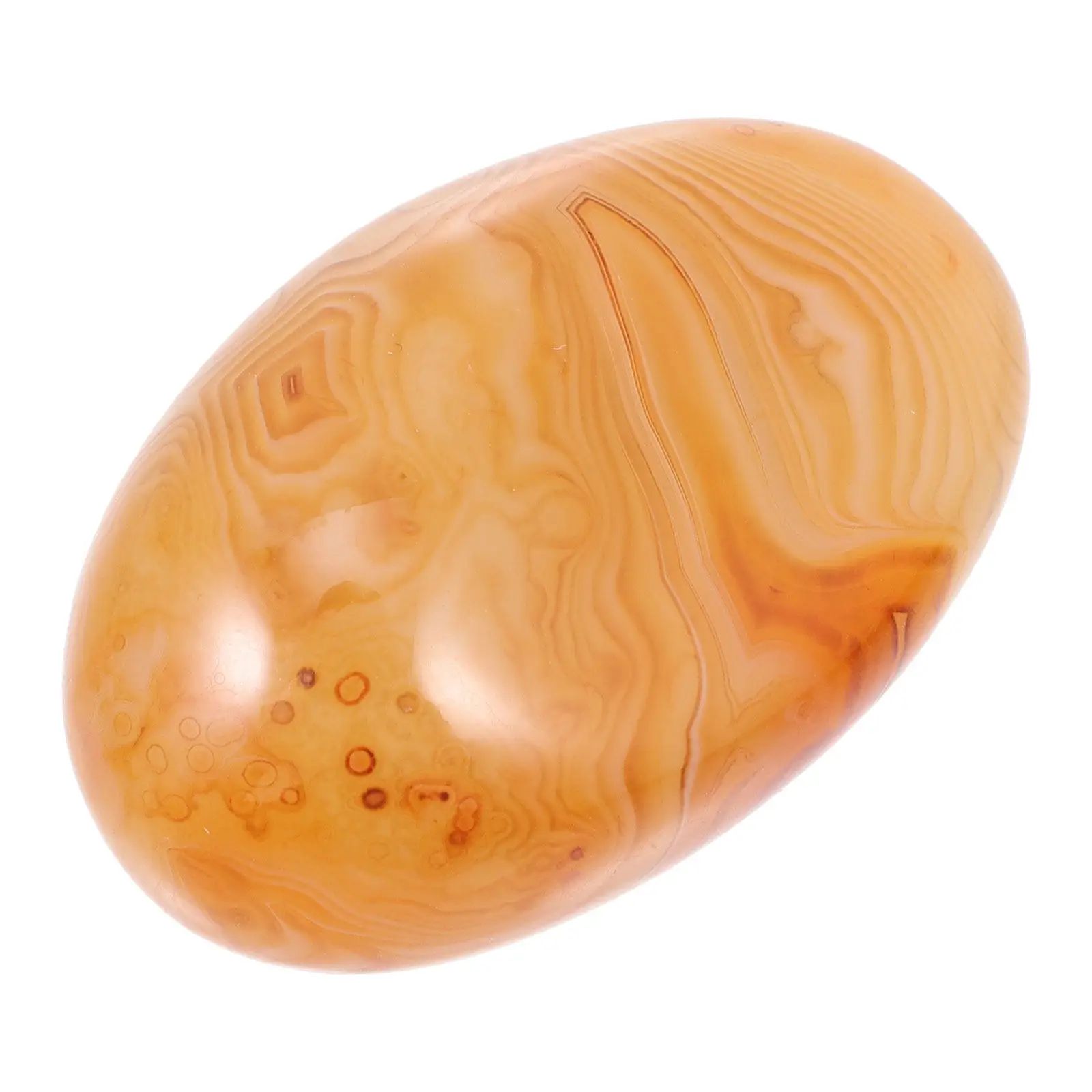 Natural Red Agate Worry Stones Handheld Tumbled Crystal for Meditation Healing Energy Work Chakra Balancing Home Decor