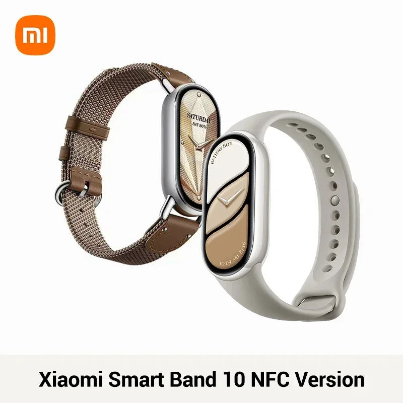 Xiaomi Mi Band 10 NFC Versione Versione cinese Miband 10 Display AMOLED 150+ modalità sportive Bracciale sportivo impermeabile con frequenza cardiaca