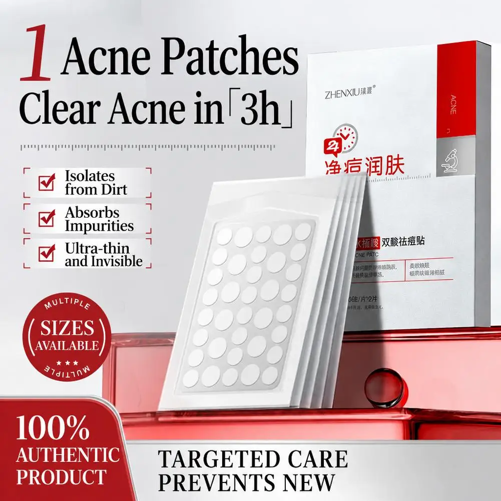 Dual Acid Hydrocolloid Acne Pimple Patch Ultra Thin Invisible Spot Cover Sticker Fast Blemish Treatment Facial Skin Care