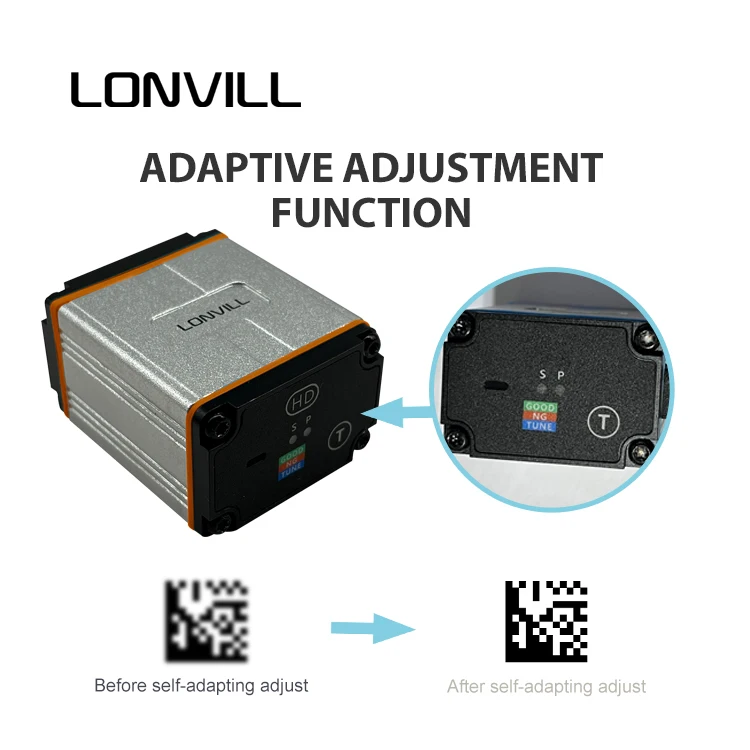 Pemindai Barcode Nirkabel Industri LONVILL Dijual, Pemindai Barcode Berkabel 1D 2D Dengan Port Usb/Rs232/TTL
