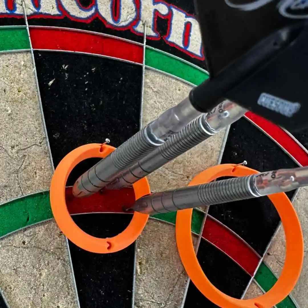 4pcs Dart Practice Ring for Dartboards, Improve Accuracy, Easy to Attach, for Home Bar Game Room, Beginners to Advanced Players