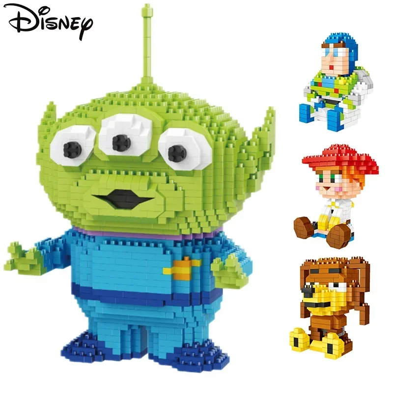 Disney Toy Story Building Block Sheriff Woody Buzz Lightyear Jessie Dolly Buttercup Bricks Figures Model Toys Children Kid Gift