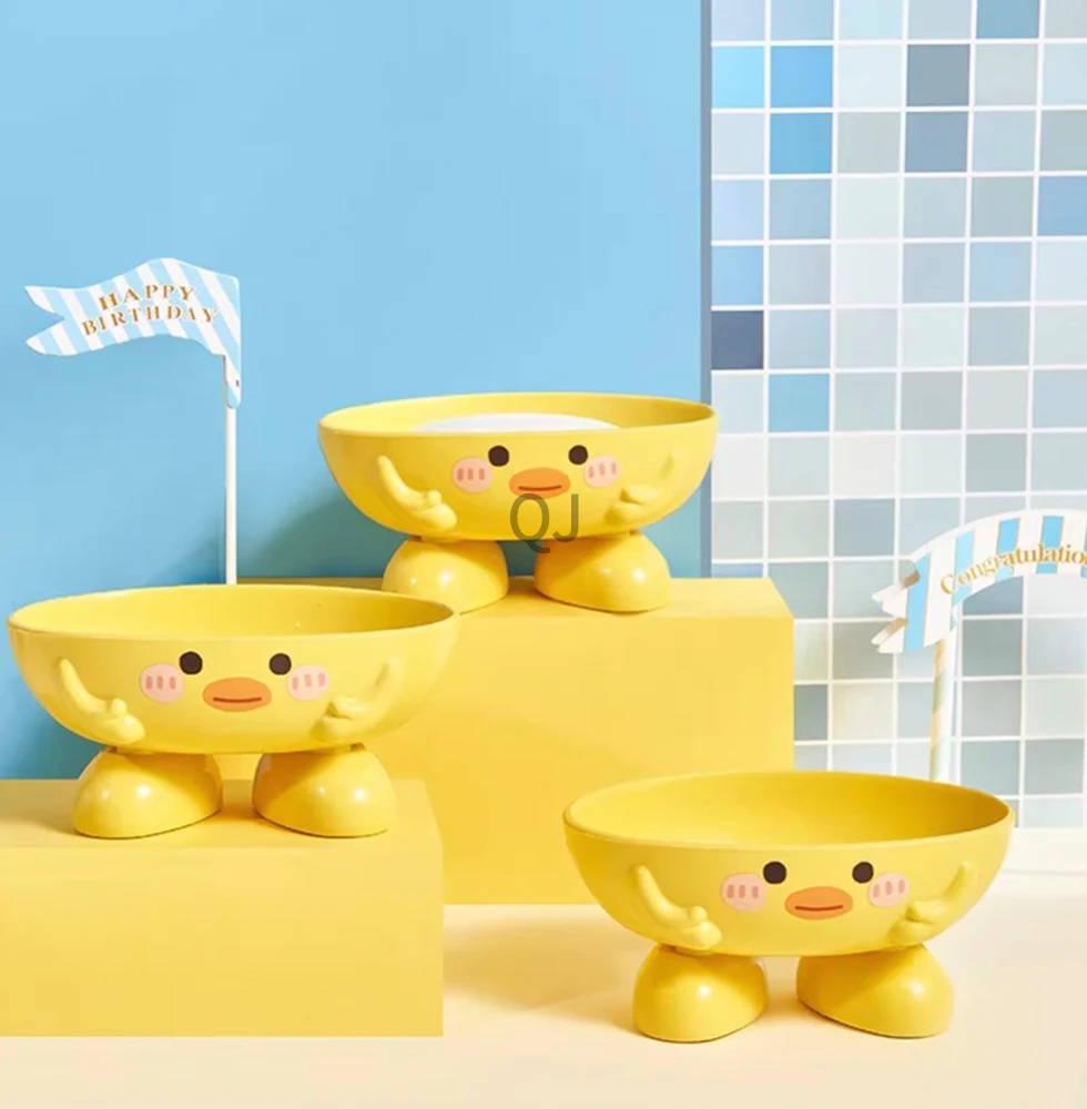 Cartoon Cute and Fun Soap Box Cute and Creative Soap Shelf Toilet Kitchen Household Drain Storage Box