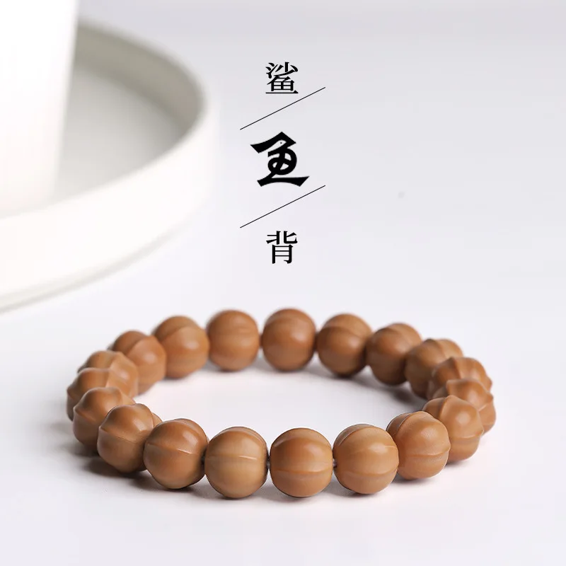 

Wild Shark Back Triangular Monkey Single Circle Buddha Bead Bracelet