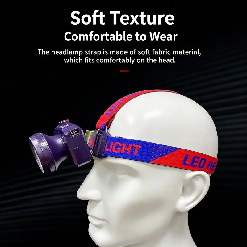 Universal No Deformation Headlamp Head Belt Adjustable Elastic Strap for LED Headlight Bicycle Front Light Night Riding
