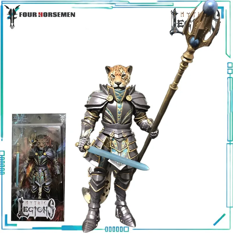 Quatre chevaux Studios véritable légions mythiques série Leodius' Army léopard Mage vert tigre violet léopard modèle de produit fini