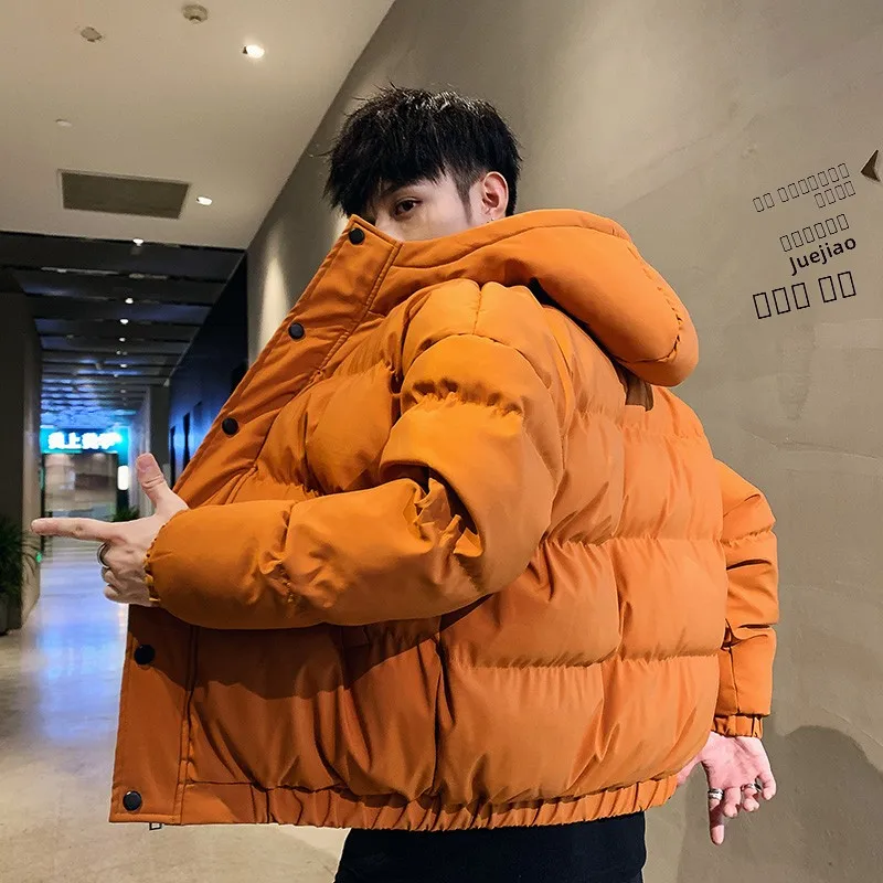 Men's New ort Thiened down Cotton Jaet Youthful Outdoor Wear Hooded Autumn Winter Coat ort Faionable Ting Brand