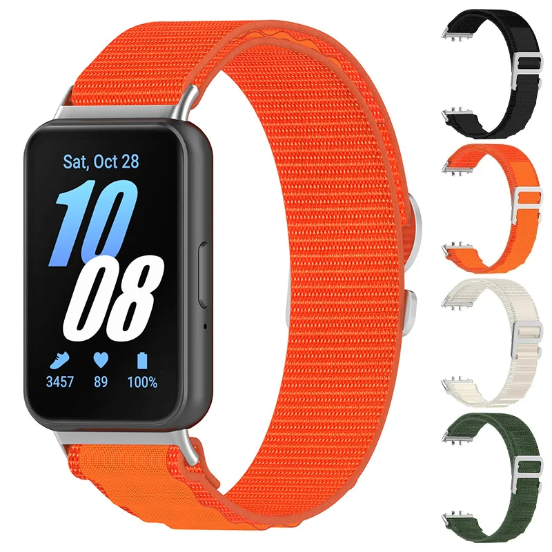 

Nylon Strap for Samsung Galaxy Fit 3 Band Nylon Bracelet Correa for Samsung Galaxy Watch Fit 3 Replacement Wristband Accessories