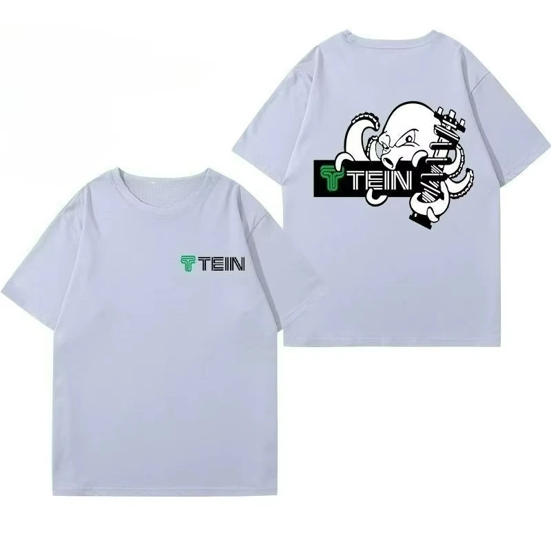 2026 New Men's and Women's Shock Modified Car Creative T-shirt Casual Motorcycle Friends Club Short-sleeved Top