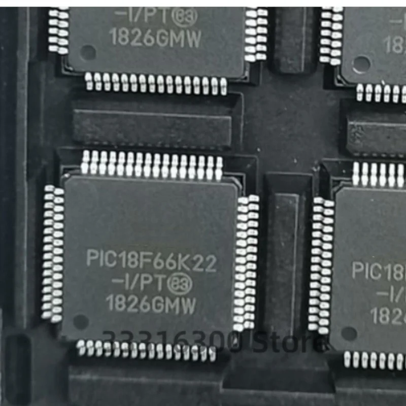 

10PCS New PIC18F66K22-I/PT QFP64 Microcontroller chip IC