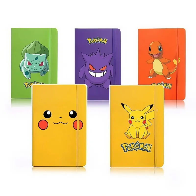 Pokemon Pikachu Diary Cute Animation Student Notebook Gengar Children's Notepad Bulbasaur Charmander Ledger School Supplies Gift