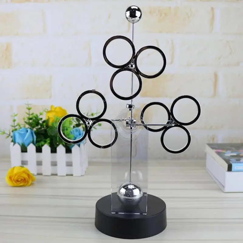 Unique Kinetic Art Perpetual Motion Machine Perpetual Motion Track oscillating Office Desktop Home Living Room Decoration