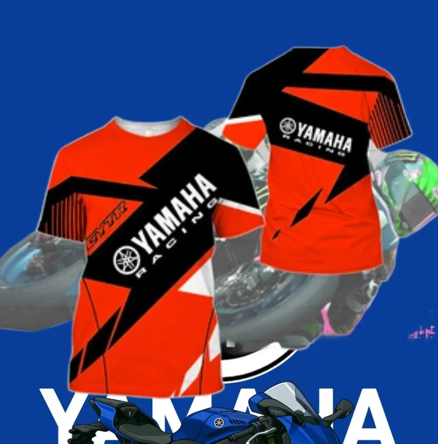 

YAMAHA рубашка для мотокросса, летняя мужская и женская свободная дышащая быстросохнущая футболка, мотоциклетная уличная модная велосипедная рубашка