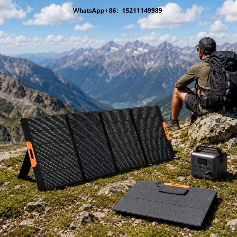 420W Foldable Solar Panel Portable Solar Charger MC4 Output High Efficiency Solar Panel for Power Station Camping RV Outdoor