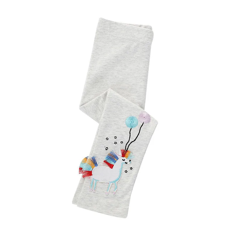 

Jumping Meters Unicorn Applique Leggings Pants 2-7T Kids Skinny Toddler Clothes Full Length Children's Baby Outfit