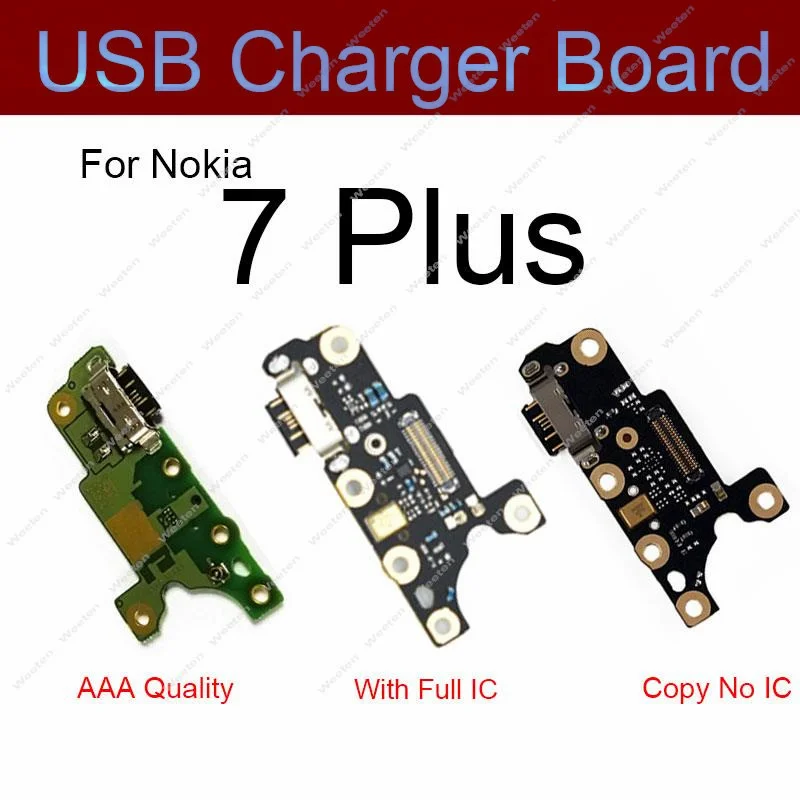 For Nokia 7 7.1 8 8.1 X7 X71/7 7.1 8.1 Plus USB Charging Charger Dock Port Board & Microphone Mic Flex Cable Replacement Parts