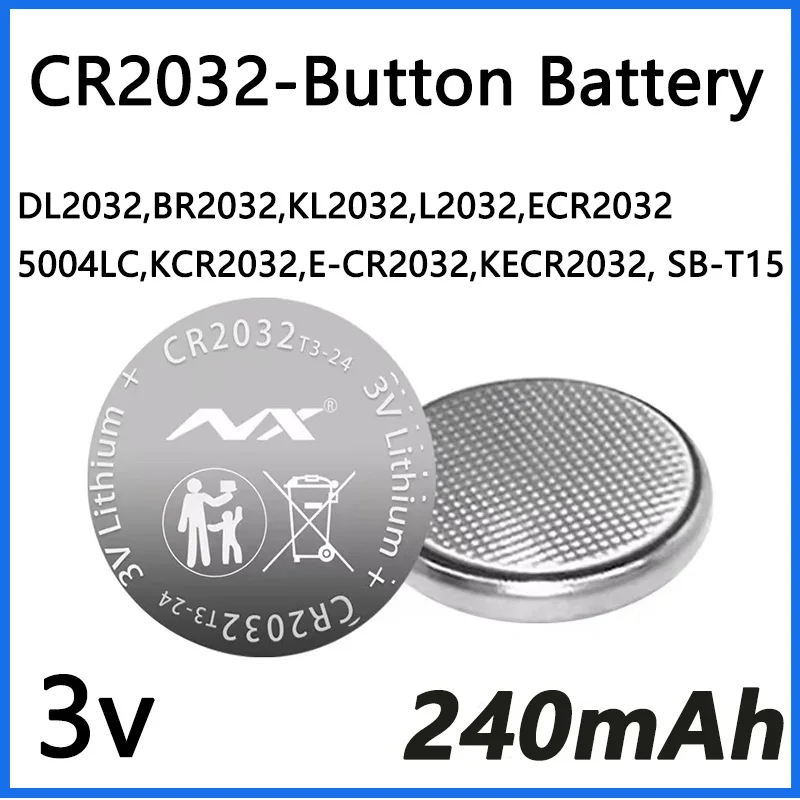 CR2032 CR 2032 Button Battery 3V Lithium Battery For Watch Toy Calculator Car Remote Control Button Coin Cell