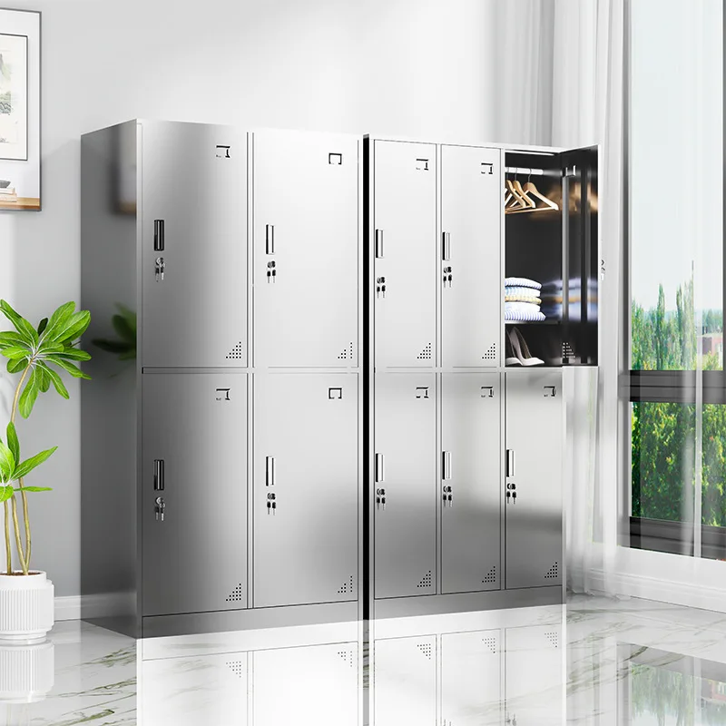 

304 stainless steel dressing multi-door shoe locker employee sterile factory restaurant cupboard bathroom locker
