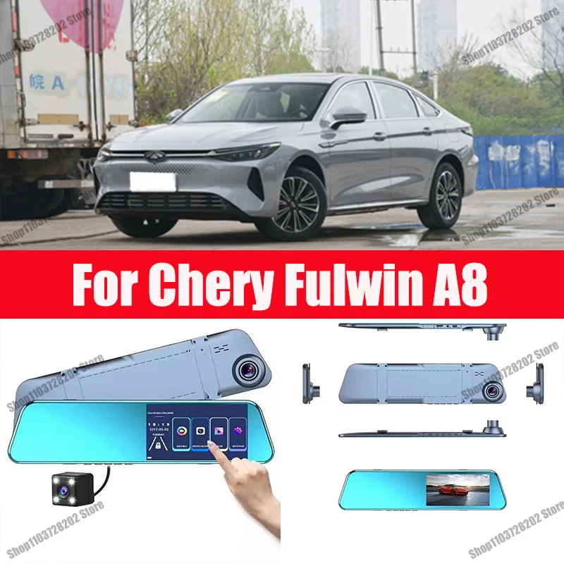 

For Chery Fulwin A8 Fulwin T9 Carplay Android GPS Dash Cam AUX FM Radio Dashcam Car Camera Stream RearView Mirror Drive Recorder