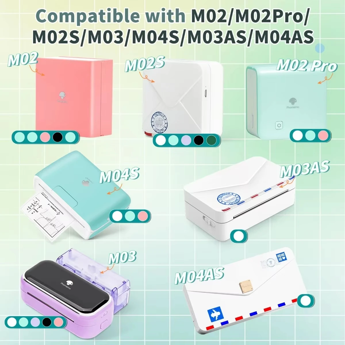 3 عبوات من ورق الملصقات الحرارية الملون - لاصق للطابعات الصغيرة، وسجلات القصاصات الإبداعية، والمشروعات اليدوية، والمكتب/المنزل DIY #6
