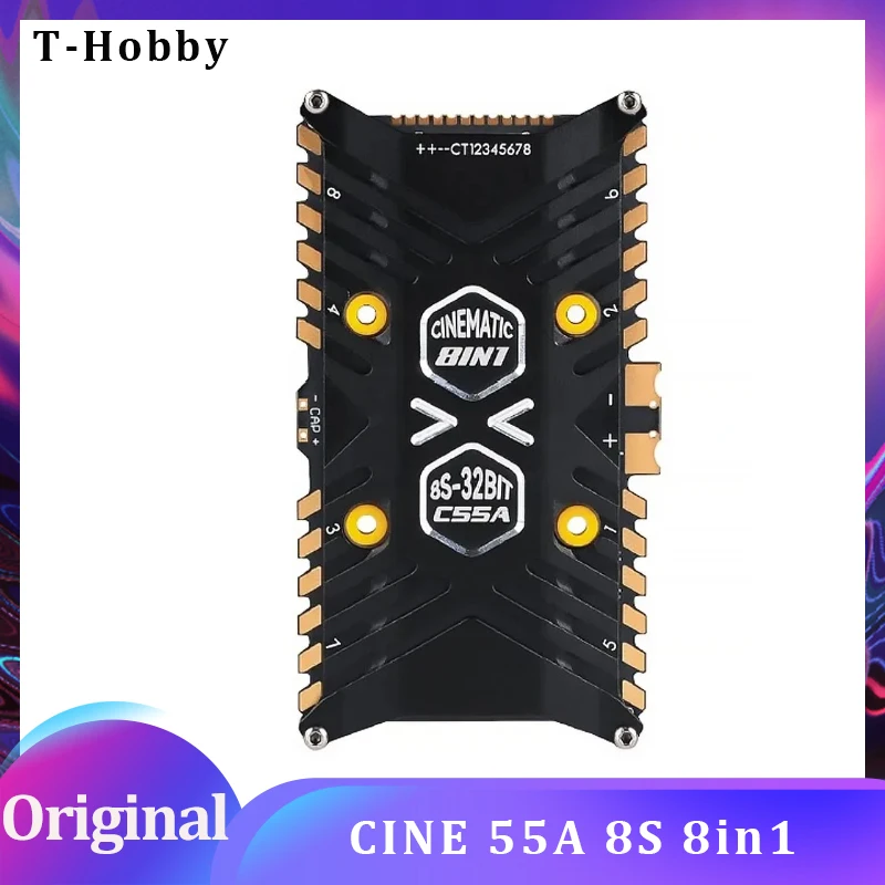 

T-Hobby C55A 55A 3-8S 32-битный 128K 8in1 Cinematic ESC для контроллера полета F7 PRO FPV Freestyle Cinelifter X8 Дроны DIY Запчасти