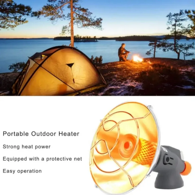 Portable Propane Heater with Gas Cylinder Stand, Cordless, Reflective Panels for Camping, Golf Cart Use (Fuel Not Included)