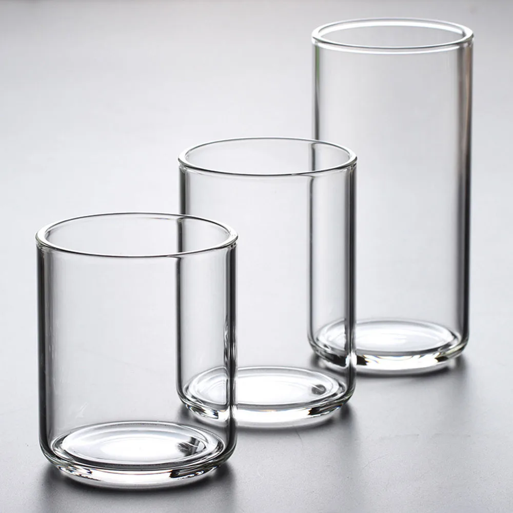 

High Borosilicate Glass Cup - Transparent Minimalist Design Thickened Body Water Cup