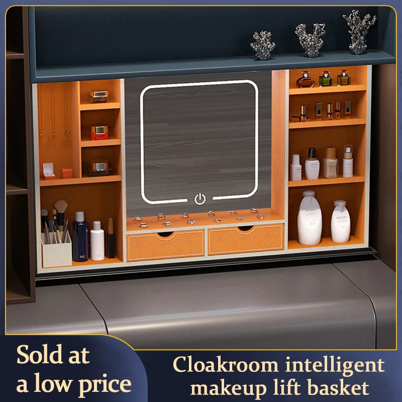 Electric Dressing Table Lift Cabinet System Floor Cabinet Wall Cabinet Up And Down Lift TV Storage Cabinet Slide Rail Hardware