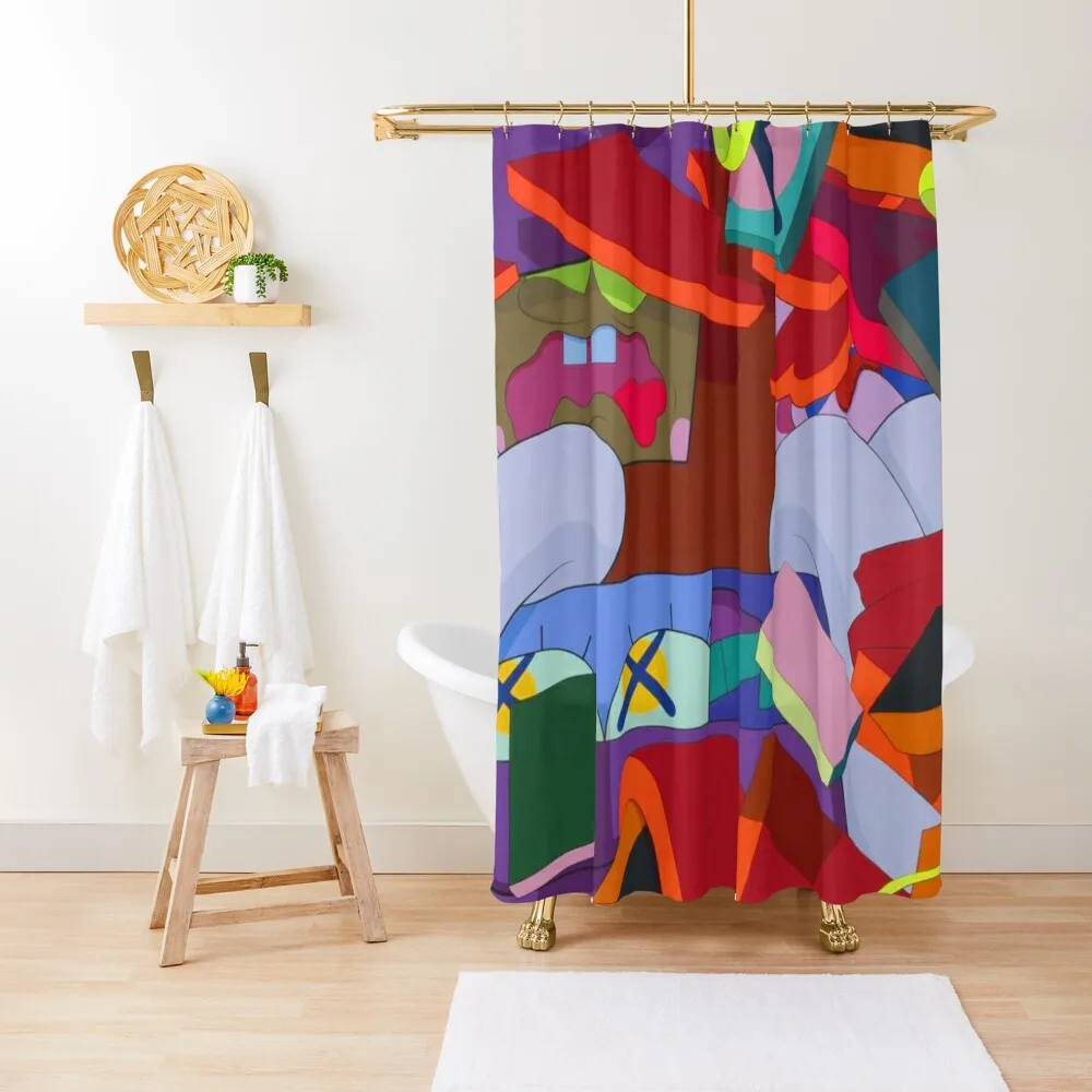 

scattered box Shower Curtain Anti-Mold Waterproof Shower Curtain