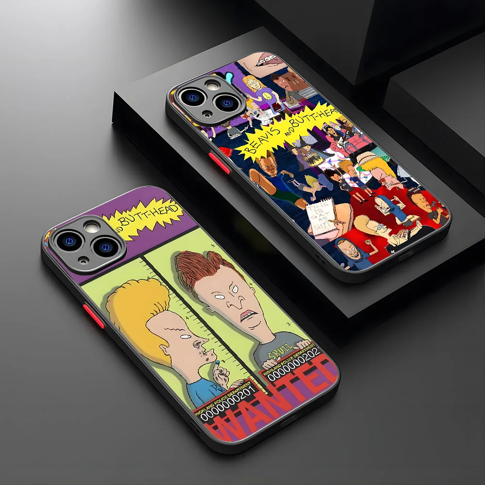 Beavis And Butthead Phone Case For IPhone 15 14 13 Pro Max 12 Mini 11 6S 7 8 Plus XS X XR Matte Case