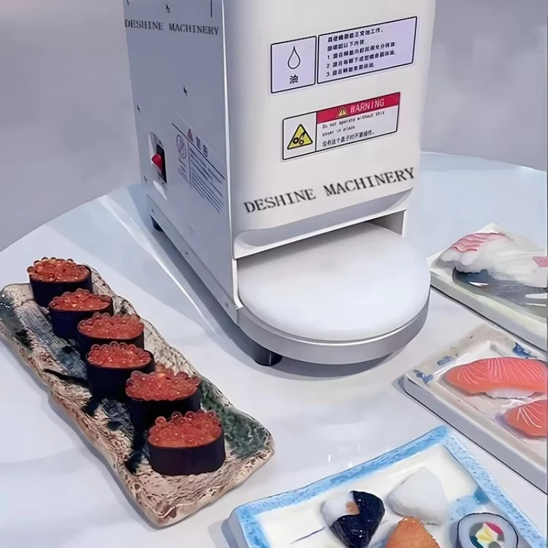 

Easy-to-operate Automatic Nigiri Sushi Maker Comes with a Dough Press and a Mixer