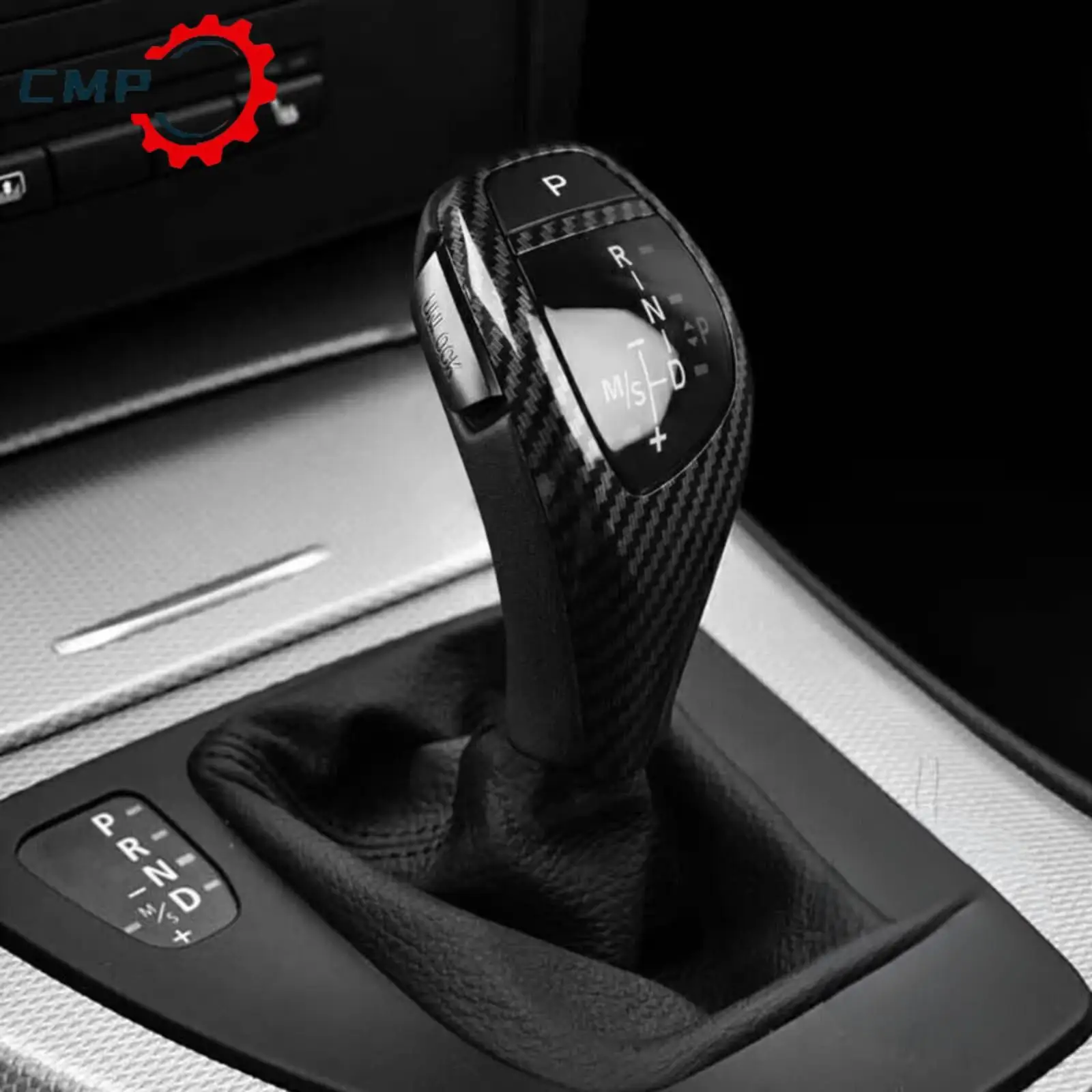 

1Set Carbon Fiber Style Automatic LED Shift Knob Gear Shifter For BMW 1 3 Series E90 E92 E93 Car Gear Shifting Accessories