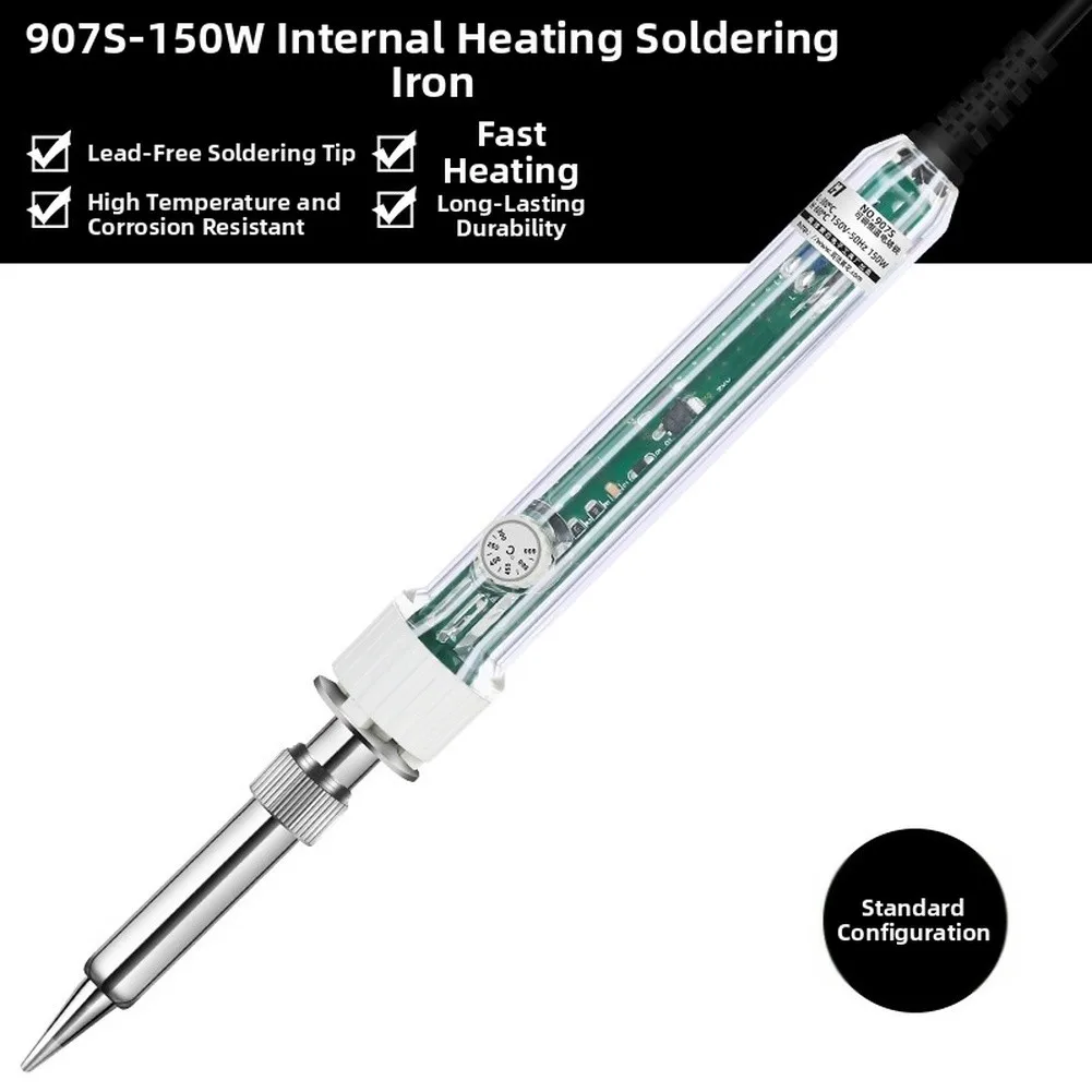 Adjustable Temperature Soldering Iron Tool Power Tool Set AS SHOWN Adjustable Temperature Iron Intelligent Heating Chip