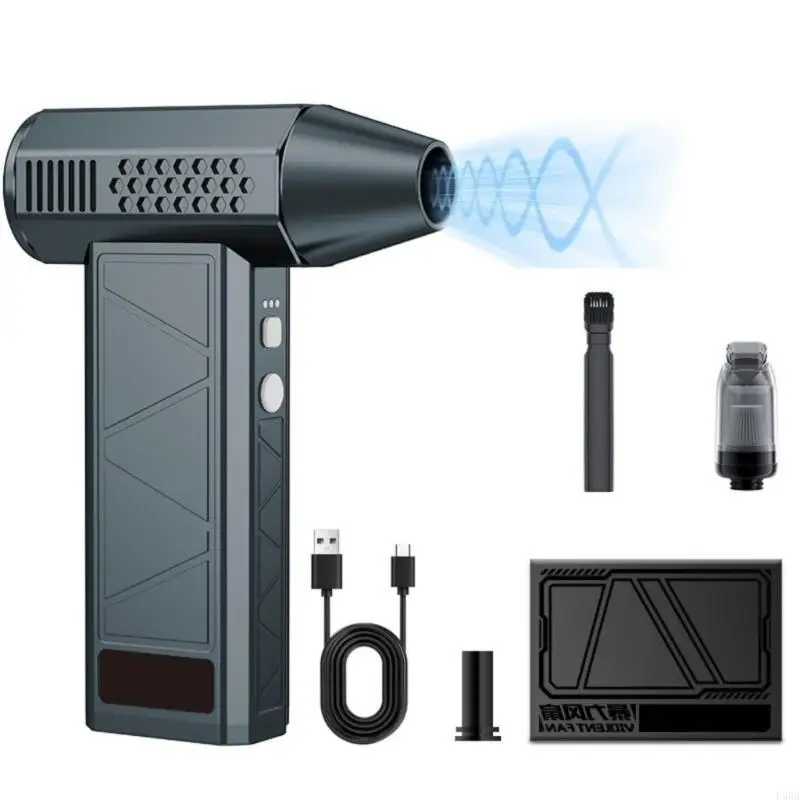 D5BB Rechargeable Air Duster And Blower 3 Speed Setting 130000RPM Cordless Portable For Keyboards Electronics Car Maintenance