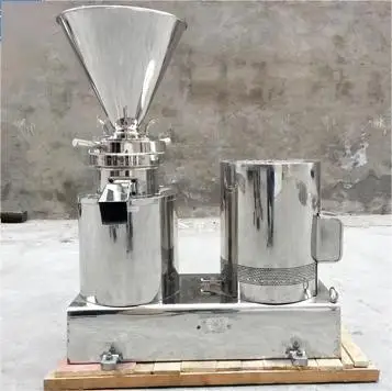 Molino Coloidal de Acero Inoxidable para Alimentos, Tahini, Mantequilla de Cacahuete, Pasta de Cacao, Carne, Nueces, Soja y Coloides de Agua con Motor