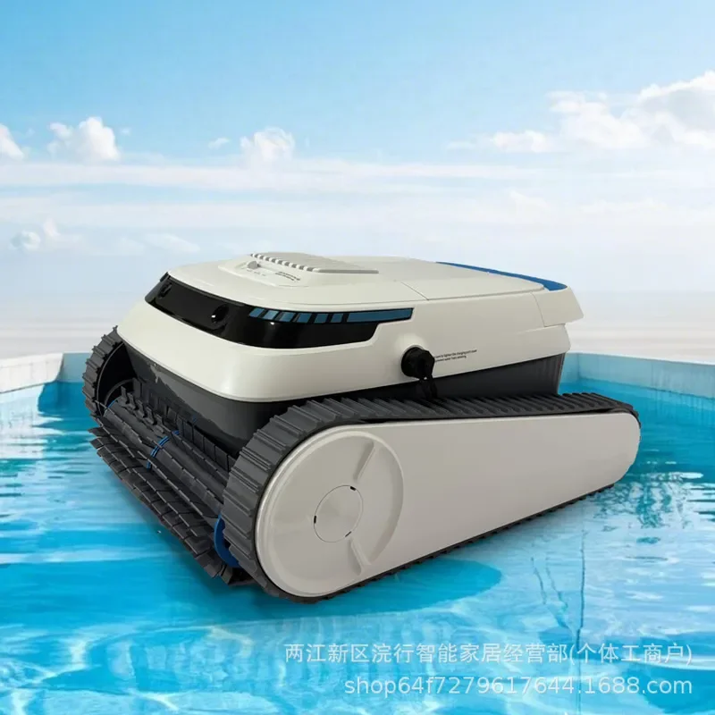 Automatic Wireless Pool Cleaning Robot with 5200mAh Battery Smart Route Planning for Inground Swimming Pools Efficient Debris