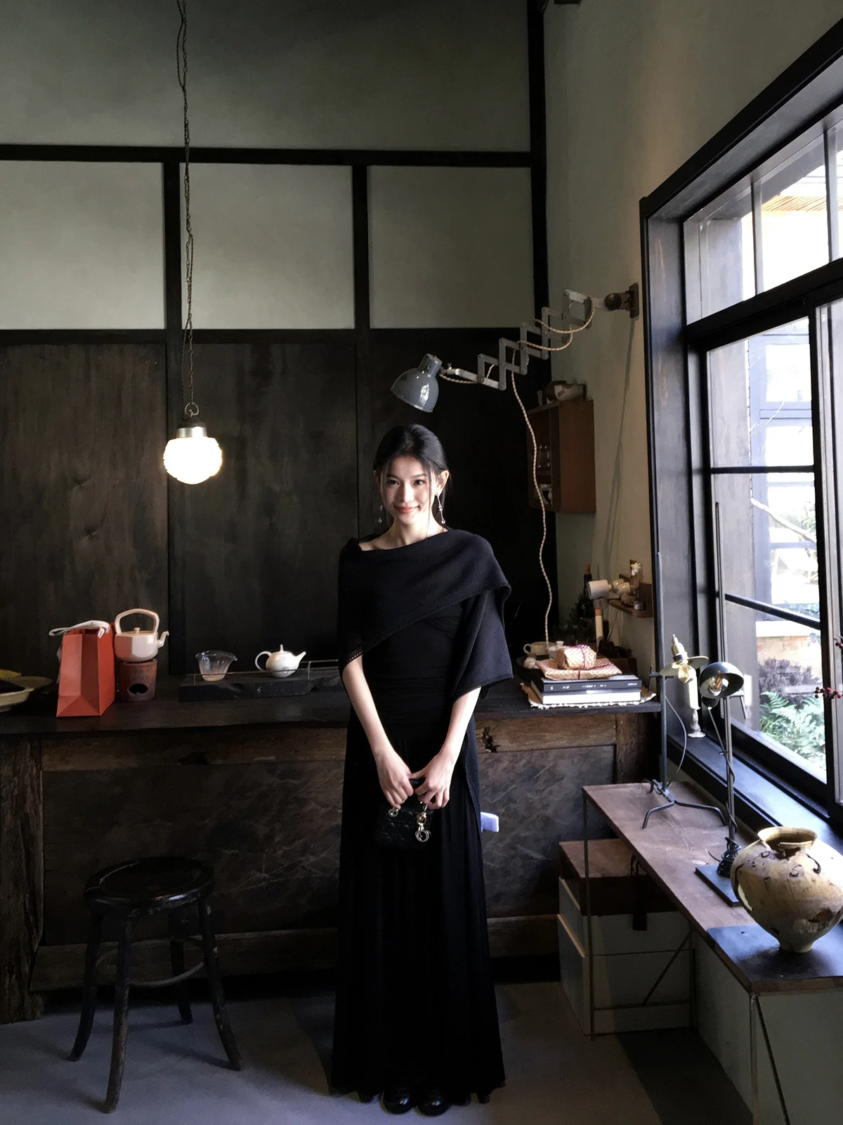 

Yellow Bright Elovey Knot Tube Top Half Skirt Silk Paper Scarf Three Piece Set Women's Fashion Spring Long Sleeve