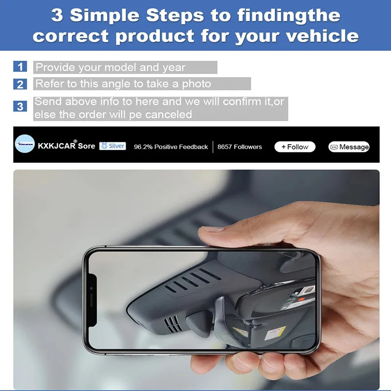 HD2-6734 Hidden Car Dash Camera 4K Ultra Clear WiFi Direct Connection Plug And Play No Wiring Required