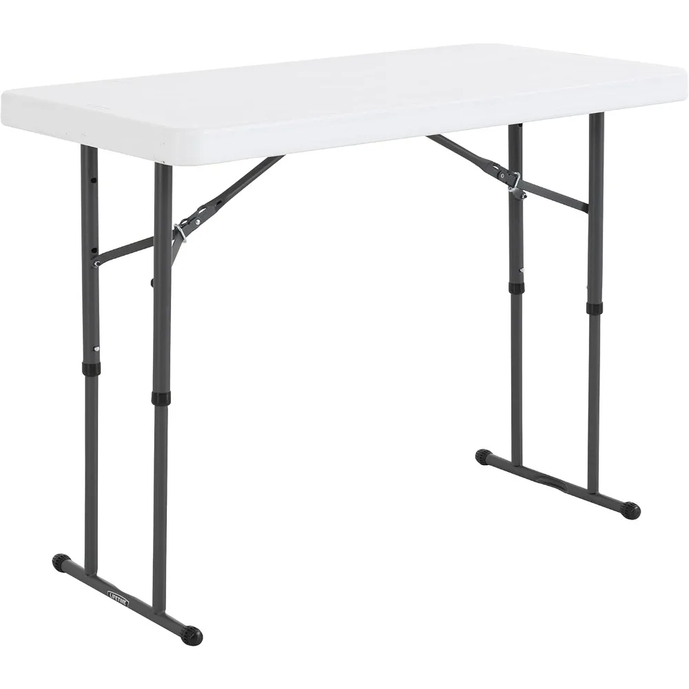 

Commercial Height Adjustable Folding Utility Table, 4-Foot