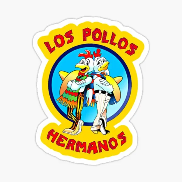 Los Pollos Hermanos  5PCS Stickers for Print Cute Water Bottles Decor  Funny Kid Window Living Room Room Stickers Luggage Wall