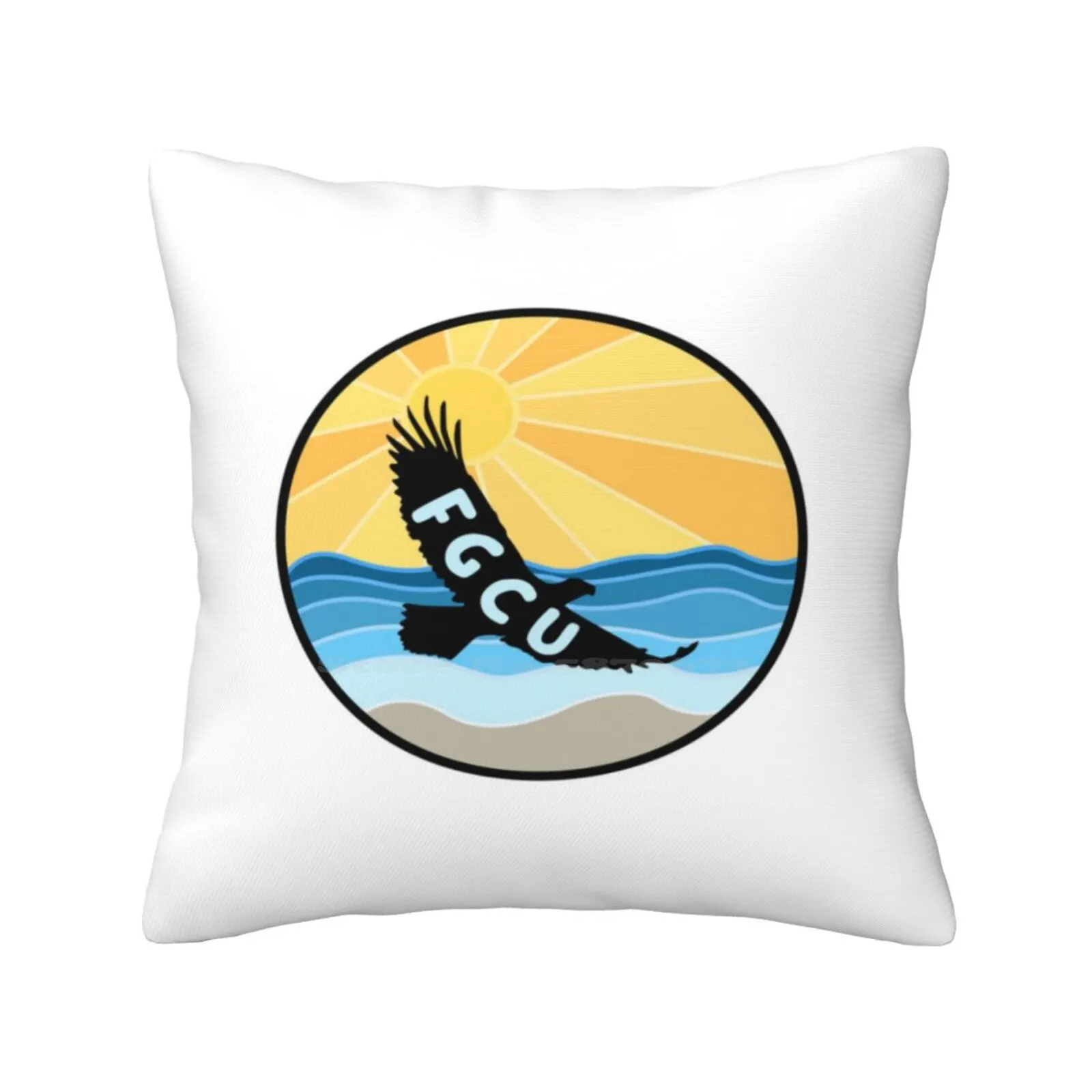 Fgcu Eagle And Beach Pillow Cover Hug Pillowcase Azul The Eagle Go Fgcu Car Magnet Sunset Fort Myers Beach South Florida Waves