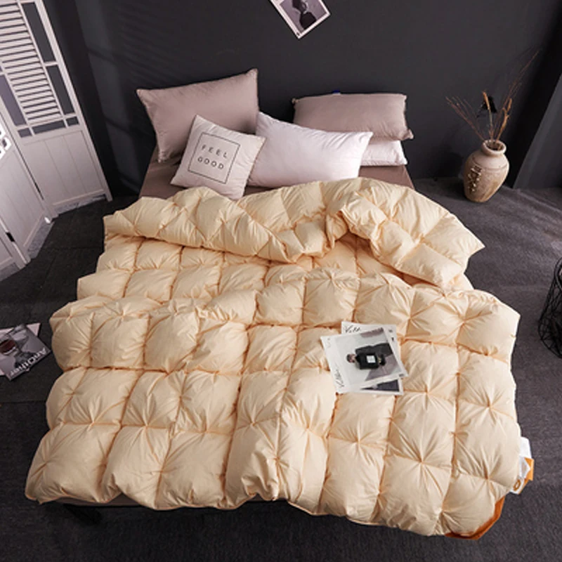 

High grade 100 % White Goose/Duck Down Quilt five star hotel Comforters winter Keep warm Duvets Cotton Cover quilts