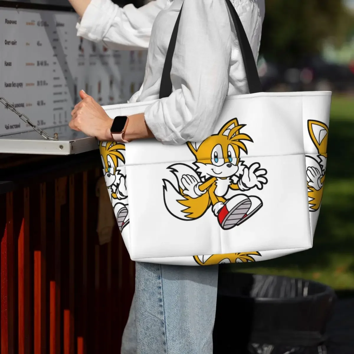 Miles Tails Prower Beach Tote Bag Sport Gym Yoga Duffle Large Tote Bag Women Travel Bag Fitness bag