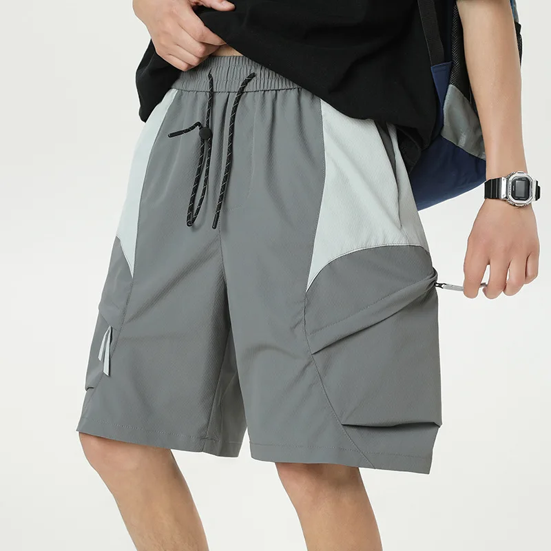 

Летние свободные повседневные пляжные шорты, мужские легкие дышащие уличные быстросохнущие шорты-карго, спортивные шорты для фитнеса